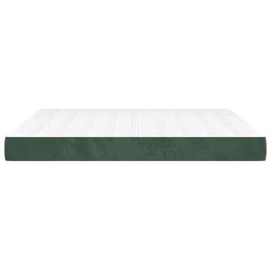 Pocketveringmatras 160X210X20 Cm Fluweel Donkergroen 160 x 210 cm