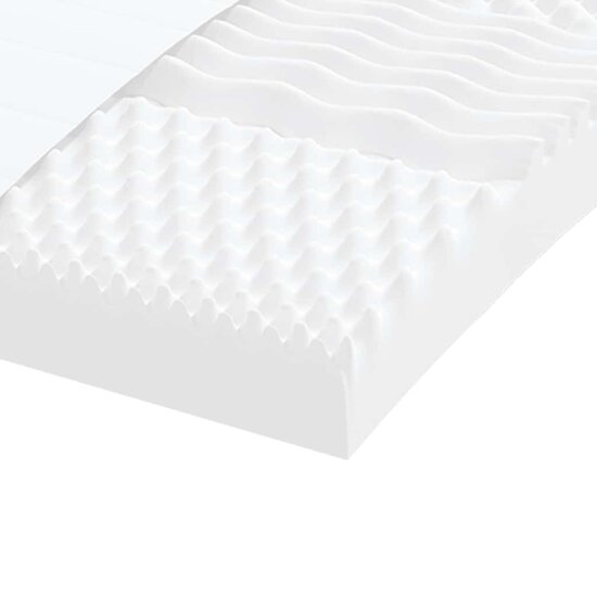 Schuimmatras 7 Zones Hardheid 20 Ild Wit 1 80 x 220 cm