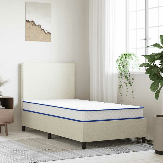 Traagschuimmatras 90X190X17 Cm Wit 90 x 190 cm