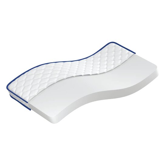Traagschuimmatras 90X190X17 Cm Wit 90 x 190 cm