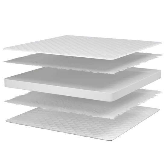 Traagschuimmatras 80X160X17 Cm Wit 80 x 160 cm