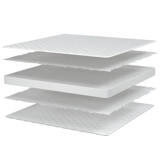 Traagschuimmatras 100X200X17 Cm Wit 100 x 200 cm
