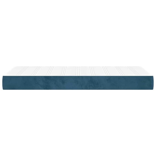 Pocketveringmatras 100X220X20 Cm Fluweel Donkerblauw 100 x 220 cm