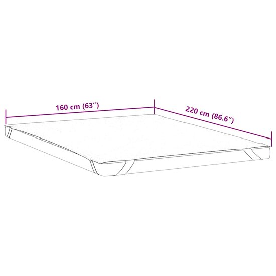 Matrasbeschermer waterdicht 160x220 cm wit