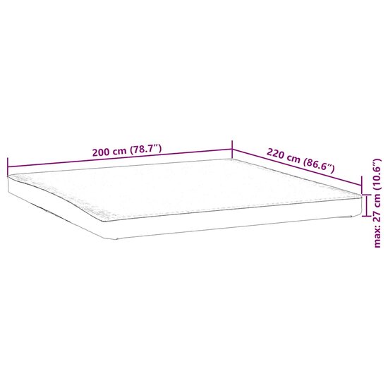 Matrasbeschermer waterdicht 200x220 cm wit