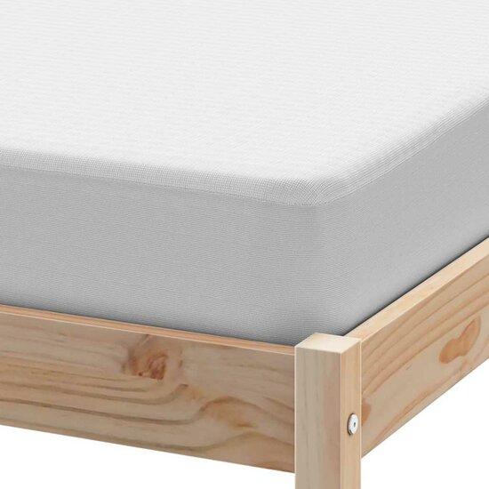Matrasbeschermer waterdicht 90x220 cm wit