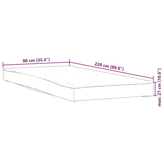 Matrasbeschermer waterdicht 90x220 cm wit