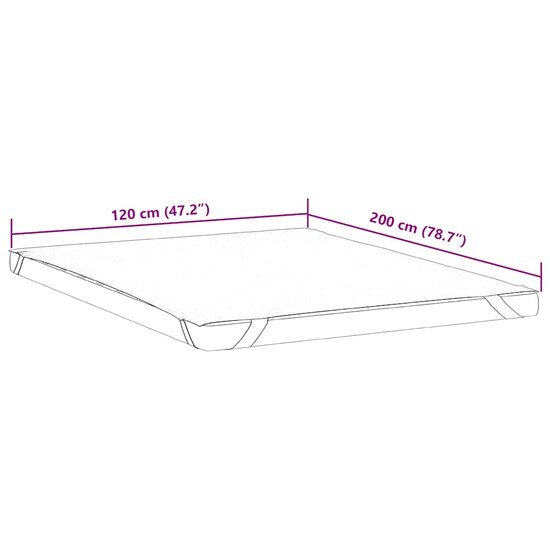 Matrasbeschermer waterdicht 120x200 cm wit