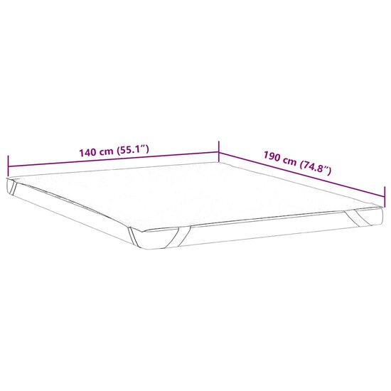 Matrasbeschermer waterdicht 140x190 cm wit