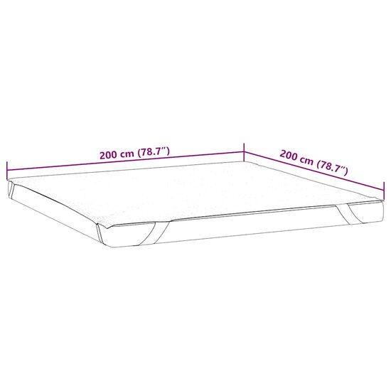Matrasbeschermer Waterdicht Wit 200 x 200 cm