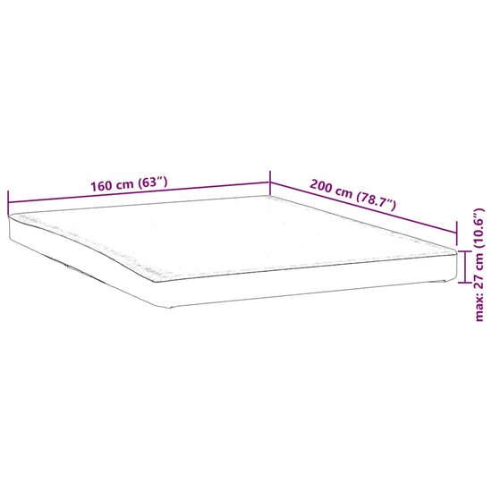 Matrasbeschermer Waterdicht Wit 160 x 200 cm