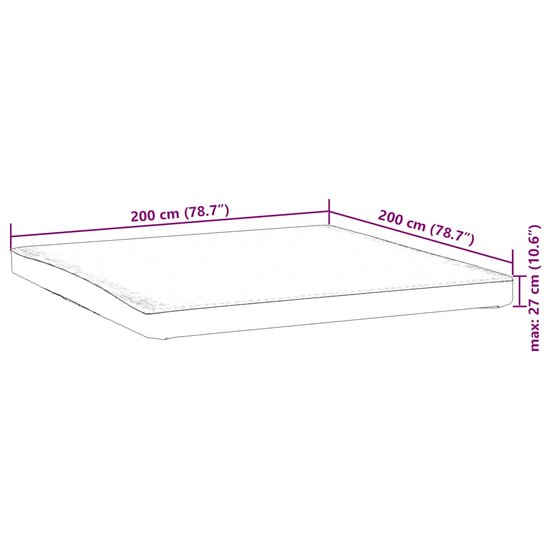Matrasbeschermer Waterdicht Wit 200 x 200 cm