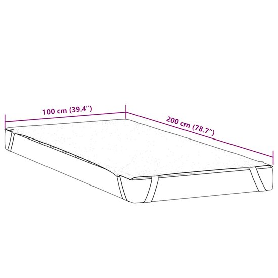 Matrasbeschermer Waterdicht Wit 100 x 200 cm