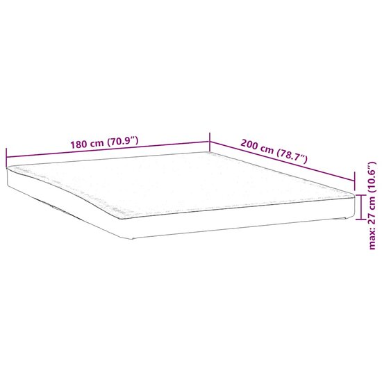 Matrasbeschermer Waterdicht Wit 180 x 200 cm