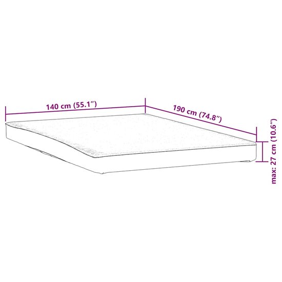 Matrasbeschermer Waterdicht Wit 140 x 190 cm