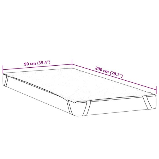 Matrasbeschermer Waterdicht Wit 90 x 200 cm