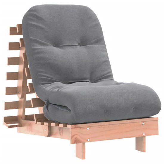 Futon Slaapbank Met Matras Massief Douglashout 60 x 206 x 11 cm Natuurlijk douglashout