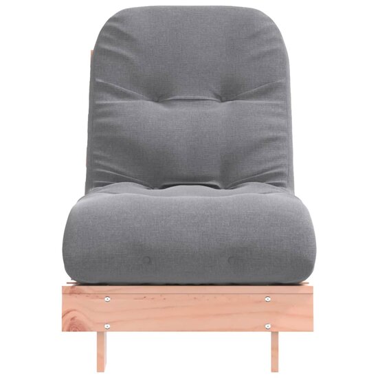 Futon Slaapbank Met Matras Massief Douglashout 60 x 206 x 11 cm Natuurlijk douglashout