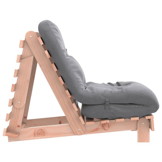 Futon Slaapbank Met Matras Massief Douglashout 60 x 206 x 11 cm Natuurlijk douglashout