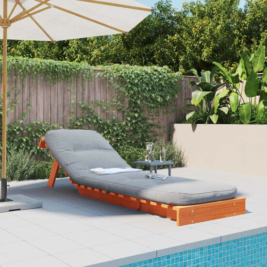 Futon Slaapbank Met Matras Grenenhout 60 x 206 x 11 cm Wasbruin