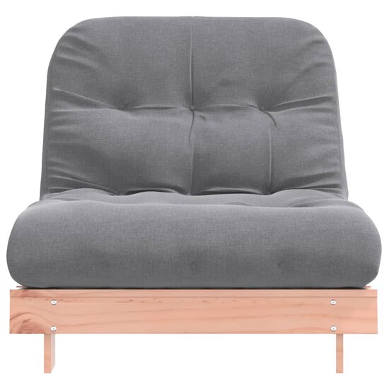 Futon slaapbank met matras 80x206x11 cm massief douglashout