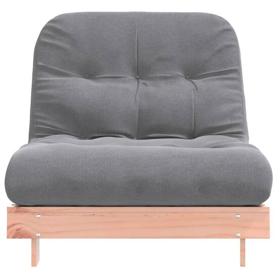 Futon Slaapbank Met Matras Massief Douglashout 90 x 206 x 11 cm Natuurlijk douglashout