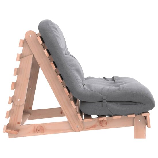 Futon Slaapbank Met Matras Massief Douglashout 90 x 206 x 11 cm Natuurlijk douglashout