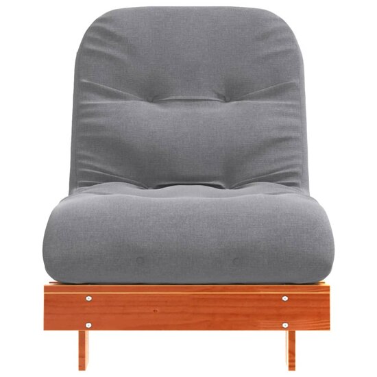 Futon Slaapbank Met Matras Grenenhout 70 x 206 x 11 cm Wasbruin