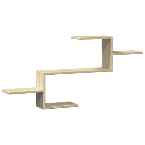 Wandschap 104x15x49 cm bewerkt hout sonoma eikenkleurig