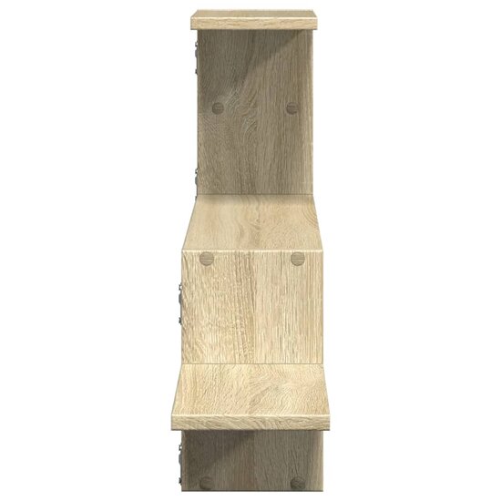 Wandschap 104x15x49 cm bewerkt hout sonoma eikenkleurig