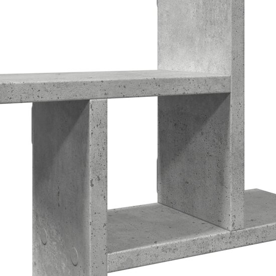 Wandschappen 2 St Bewerkt Hout 50 x 12 x 50 cm Betongrijs