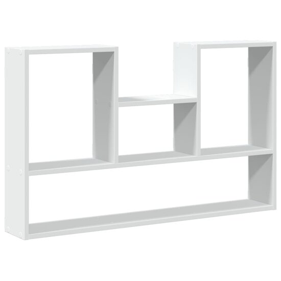Wandschap 99X15X60 Cm Bewerkt Hout Wit