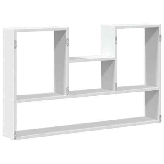 Wandschap 99X15X60 Cm Bewerkt Hout Wit