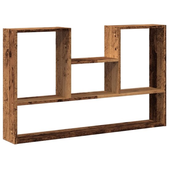 Wandschap 99X15X60 Cm Bewerkt Hout Kleurig Oud hout