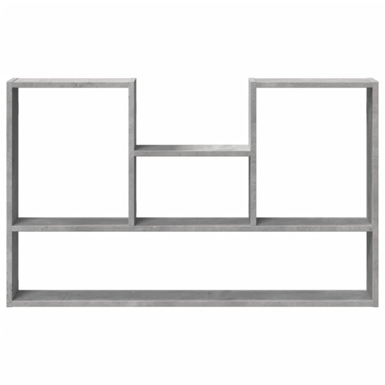 Wandschap 99X15X60 Cm Bewerkt Hout Betongrijs