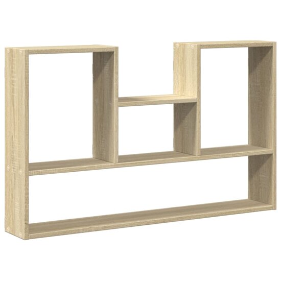Wandschap 99X15X60 Cm Bewerkt Hout Kleurig Sonoma eiken