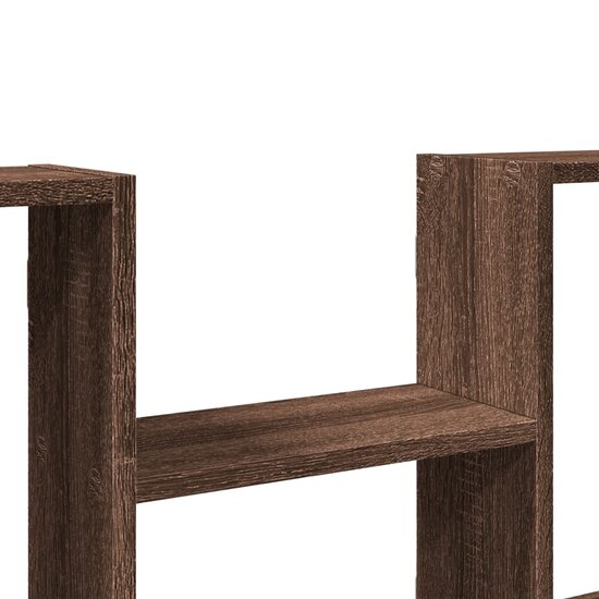 Wandschap 99x15x60 cm bewerkt hout bruin eikenkleurig