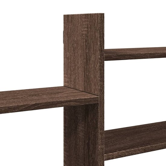 Wandschap 167,5X18X68 Cm Bewerkt Hout Ig bruin eikenkleur