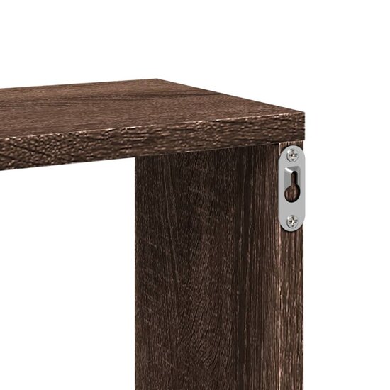 Wandschap 167,5X18X68 Cm Bewerkt Hout Ig bruin eikenkleur