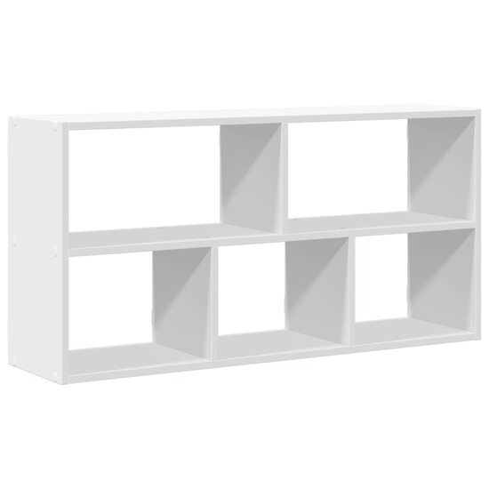 Wandschap 100X25X50 Cm Bewerkt Hout Wit