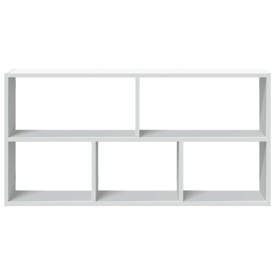 Wandschap 100X25X50 Cm Bewerkt Hout Wit