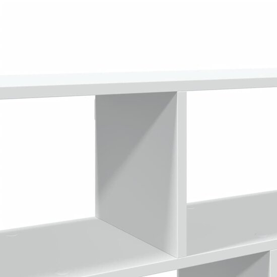 Wandschap 100X25X50 Cm Bewerkt Hout Wit