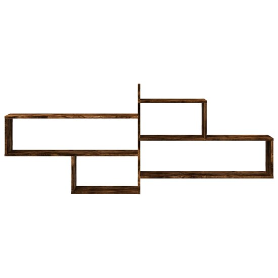 Wandschap 167,5X18X68 Cm Bewerkt Hout Kleurig Gerookt eiken