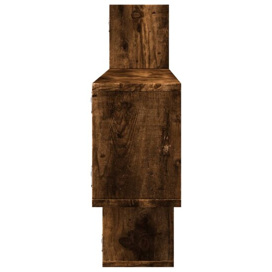 Wandschap 167,5X18X68 Cm Bewerkt Hout Kleurig Gerookt eiken