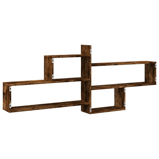 Wandschap 167,5X18X68 Cm Bewerkt Hout Kleurig Gerookt eiken