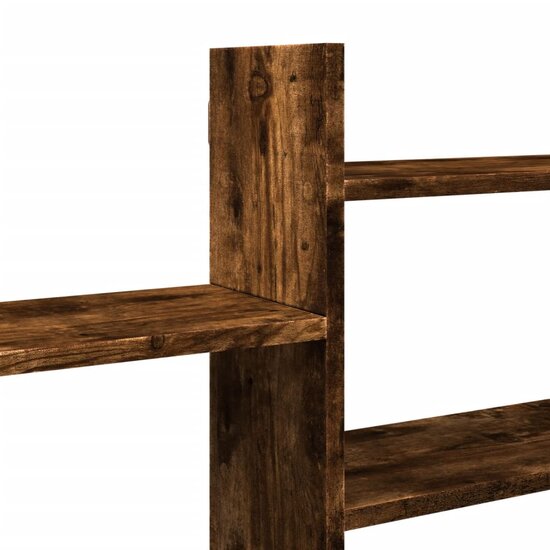 Wandschap 167,5X18X68 Cm Bewerkt Hout Kleurig Gerookt eiken