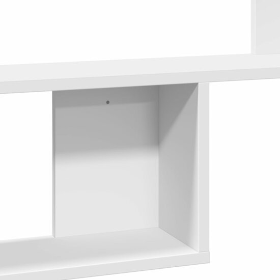 Wandschap 100X15X70 Cm Bewerkt Hout Wit