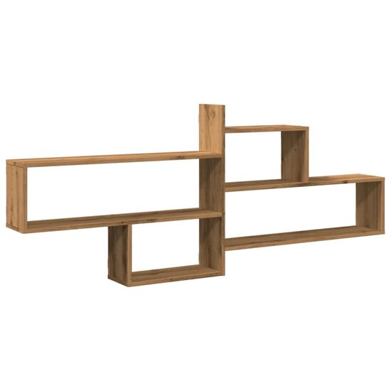 Wandschap 167,5X18X68 Cm Bewerkt Hout Artisanaal Kleurig Eiken