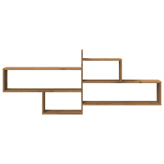 Wandschap 167,5X18X68 Cm Bewerkt Hout Artisanaal Kleurig Eiken