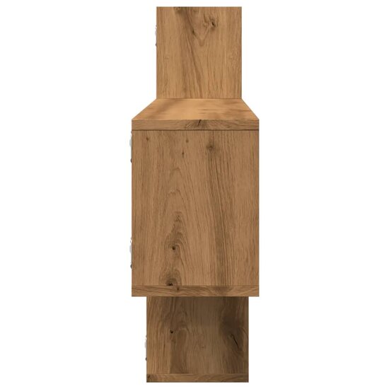 Wandschap 167,5X18X68 Cm Bewerkt Hout Artisanaal Kleurig Eiken